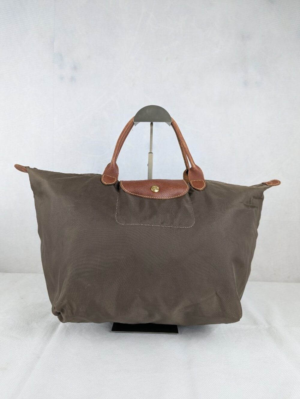 Pre-Owned Longchamp Le Pliage Nylon Tote Bag Green – Authentic – Quick Ship